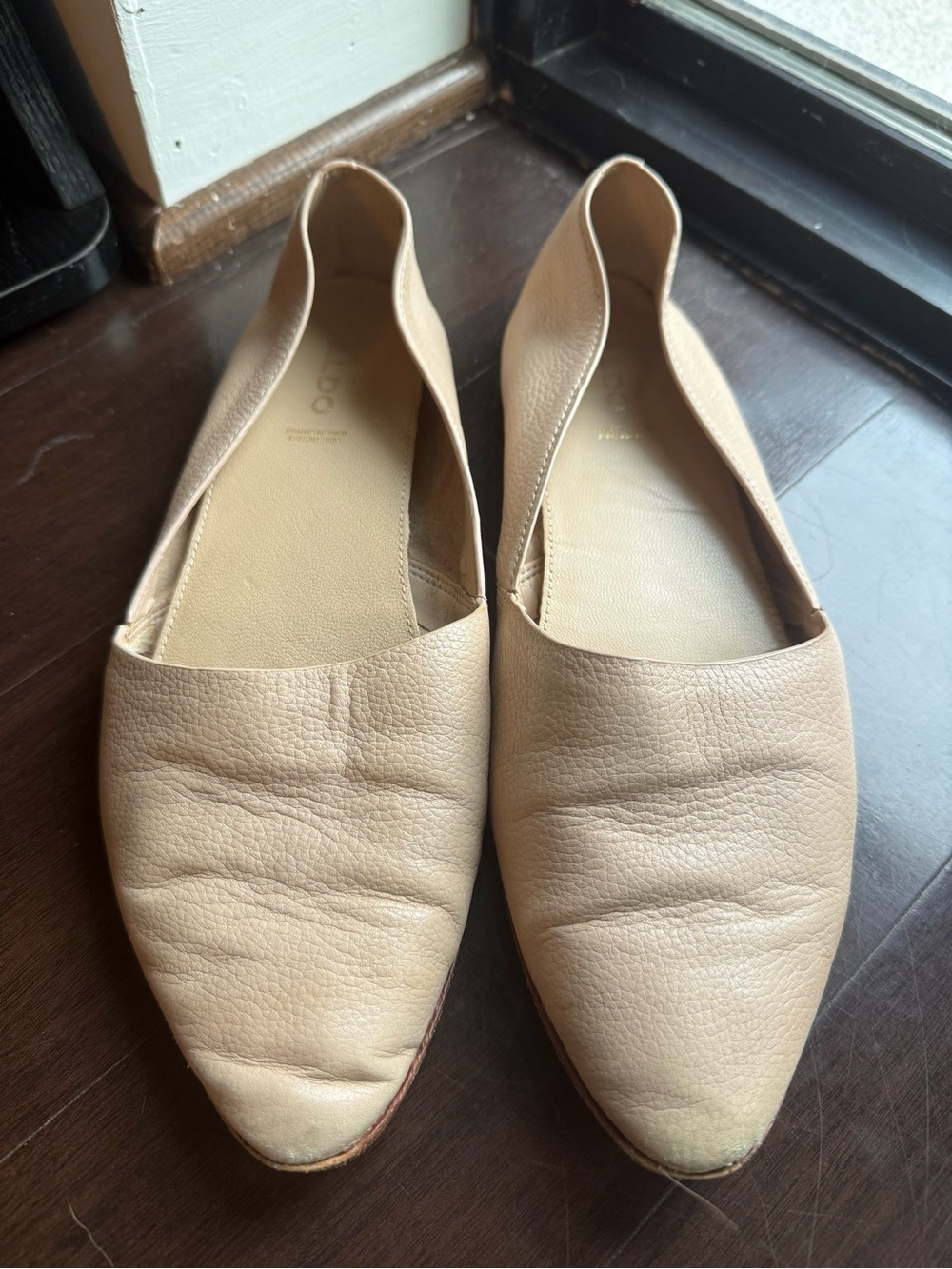 ALDO womens Blanchette Ballet Flat, Beige, size 8.5